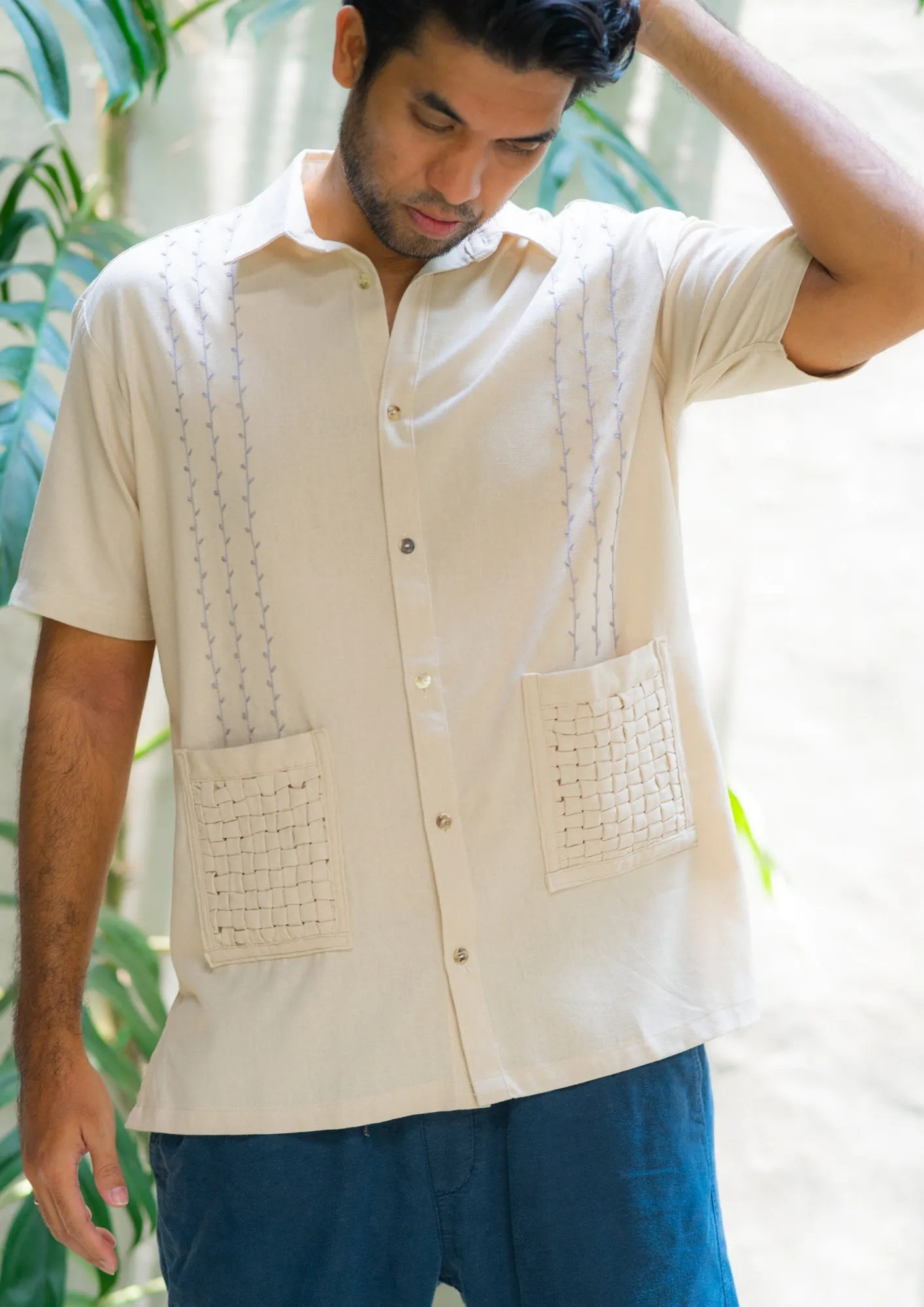 weave men's shirt