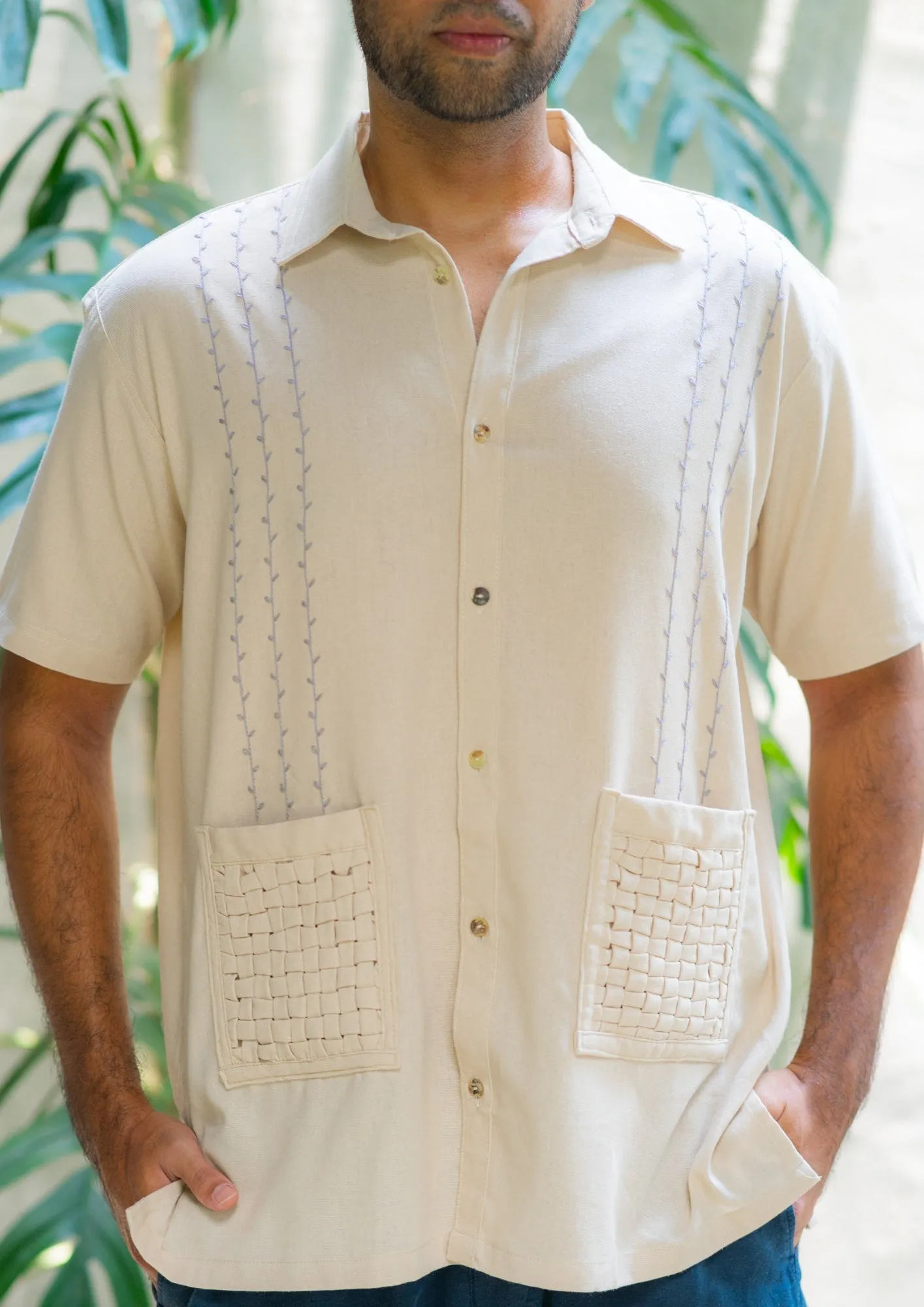 weave men's shirt