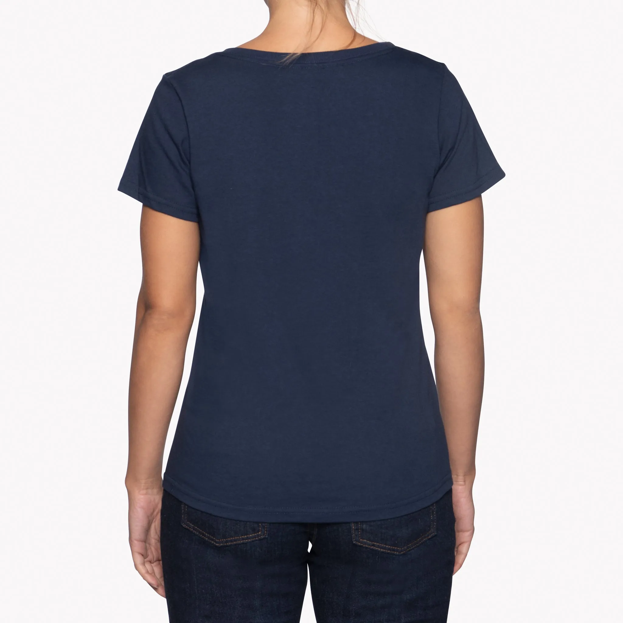 Women's - Circular Knit Ballet Tee - Double Ring-Spun Cotton - Navy