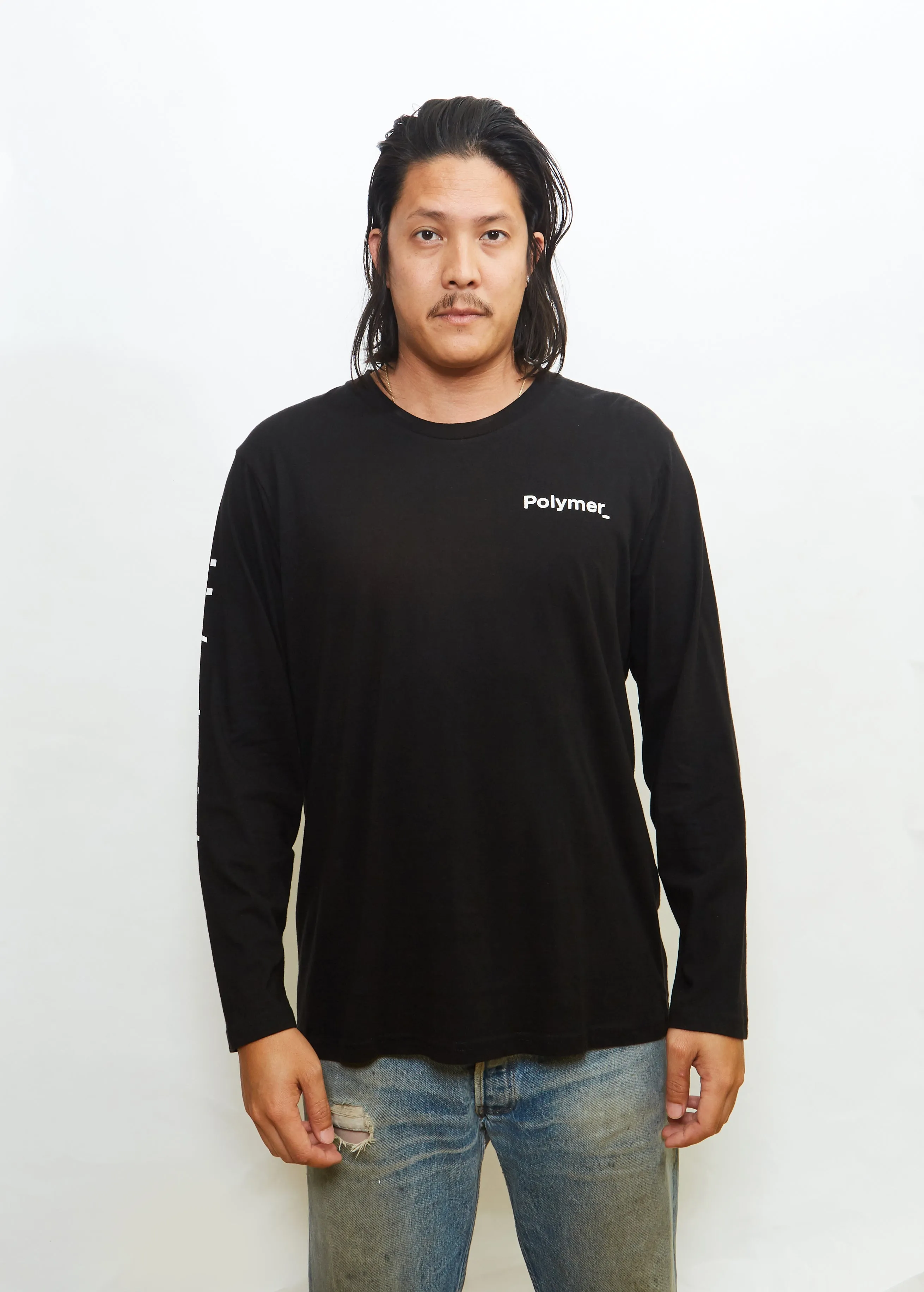 Word Mark L/S Black