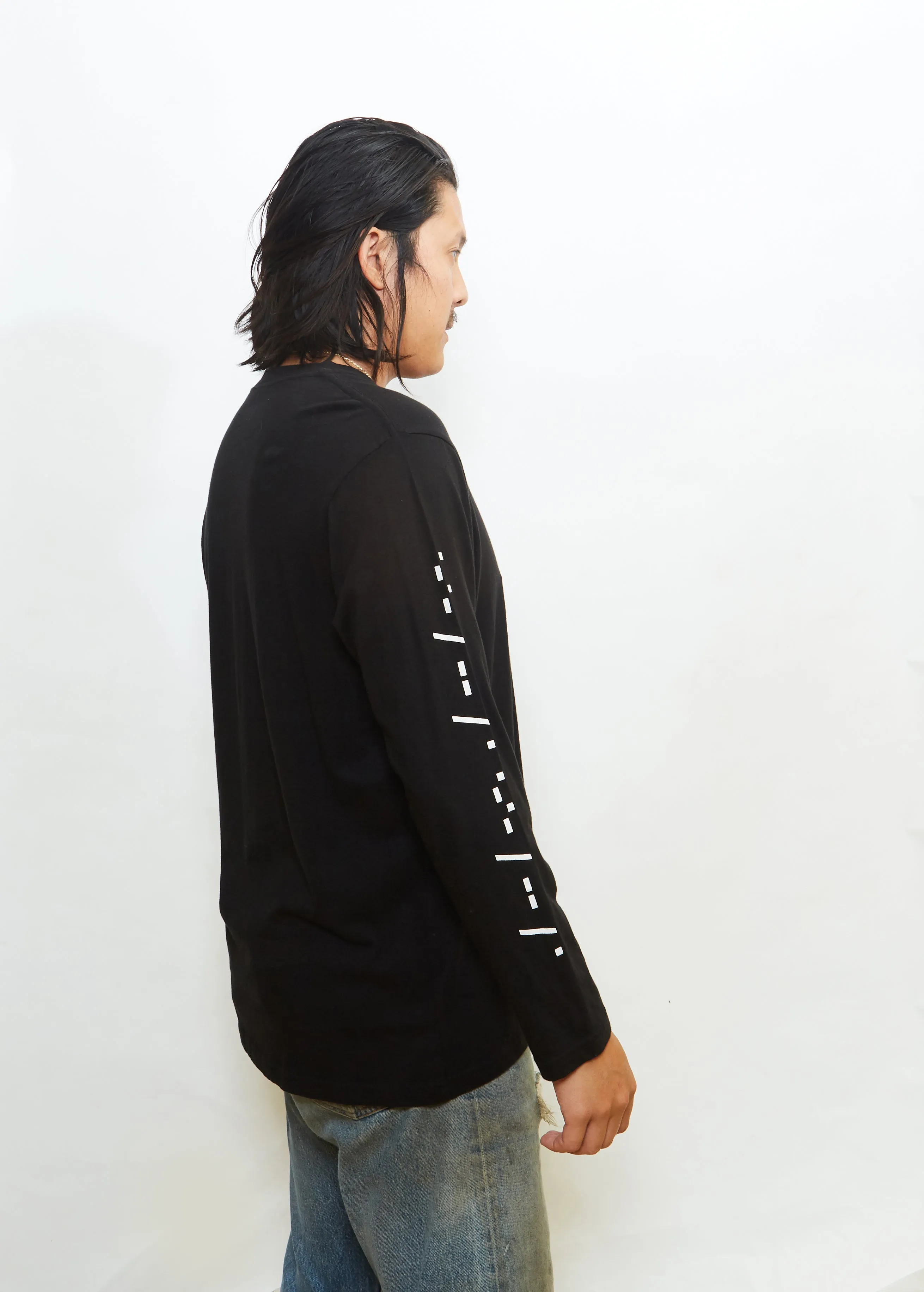 Word Mark L/S Black