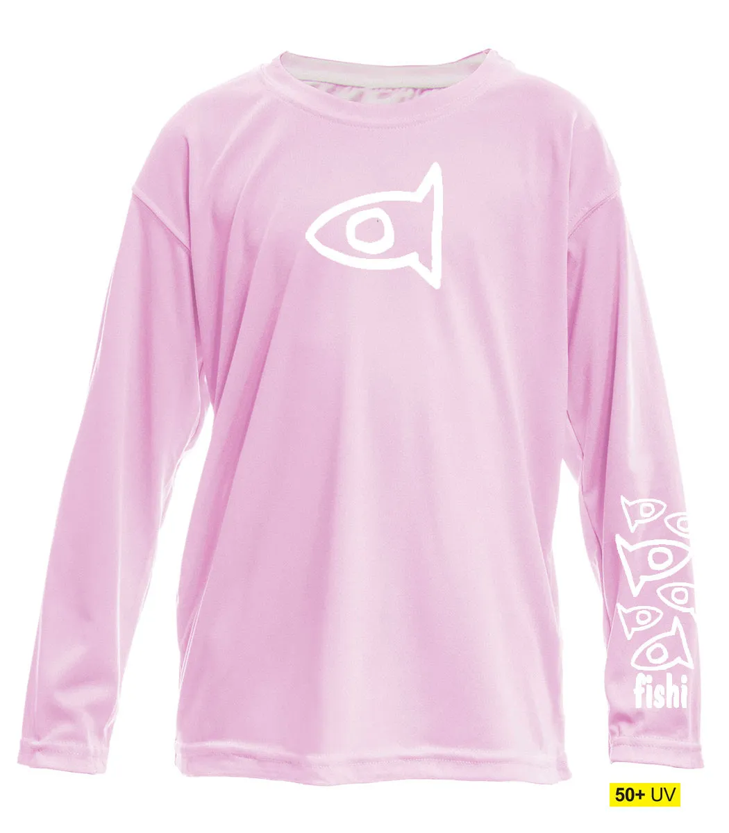 Youth UPF50 Swim Shirt- Pink